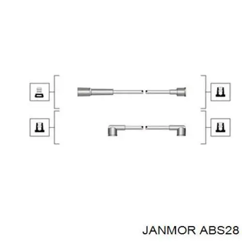 ABS28 Janmor высоковольтные провода