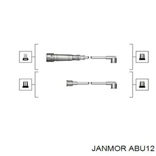 Провода зажигания Janmor ABU12 цена, от 18.76 USD