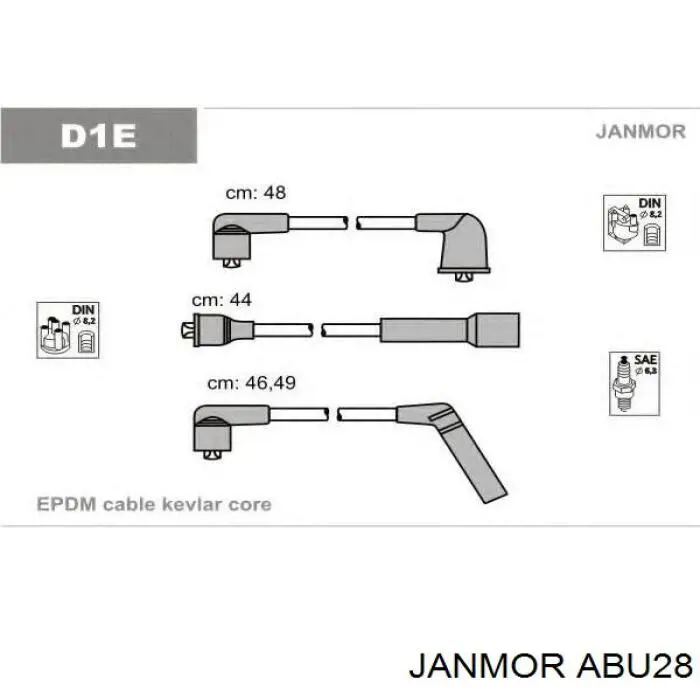 ABU28 Janmor высоковольтные провода