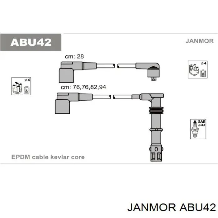 ABU42 Janmor высоковольтные провода