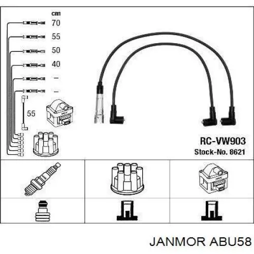 Провода зажигания Janmor ABU58 цена, от 15.51 USD