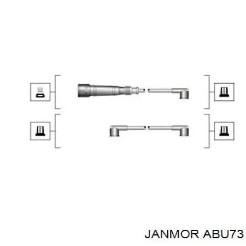ABU73 Janmor высоковольтные провода