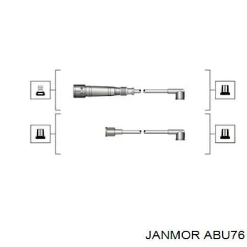 ABU76 Janmor высоковольтные провода