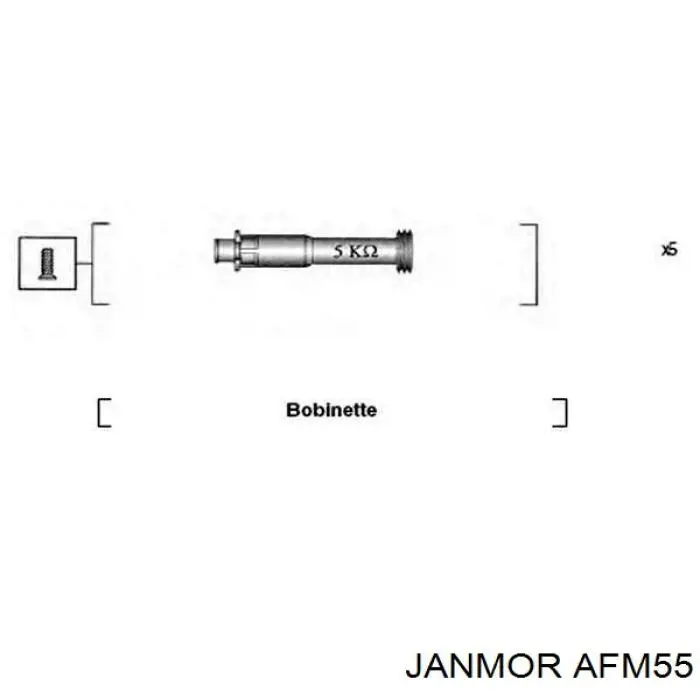 AFM55 Janmor высоковольтные провода