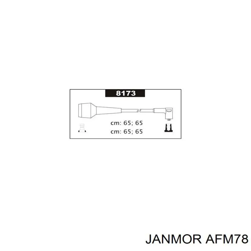 AFM78 Janmor Провода высоковольтные