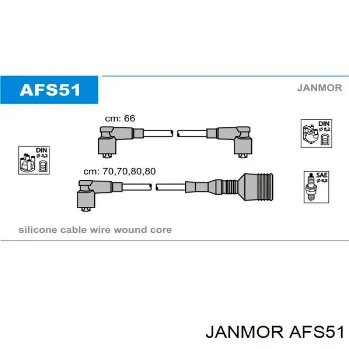 AFS51 Janmor высоковольтные провода