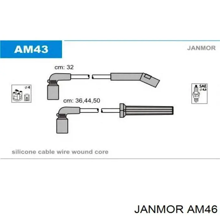 Провода зажигания Janmor AM46 цена, от 12.67 USD