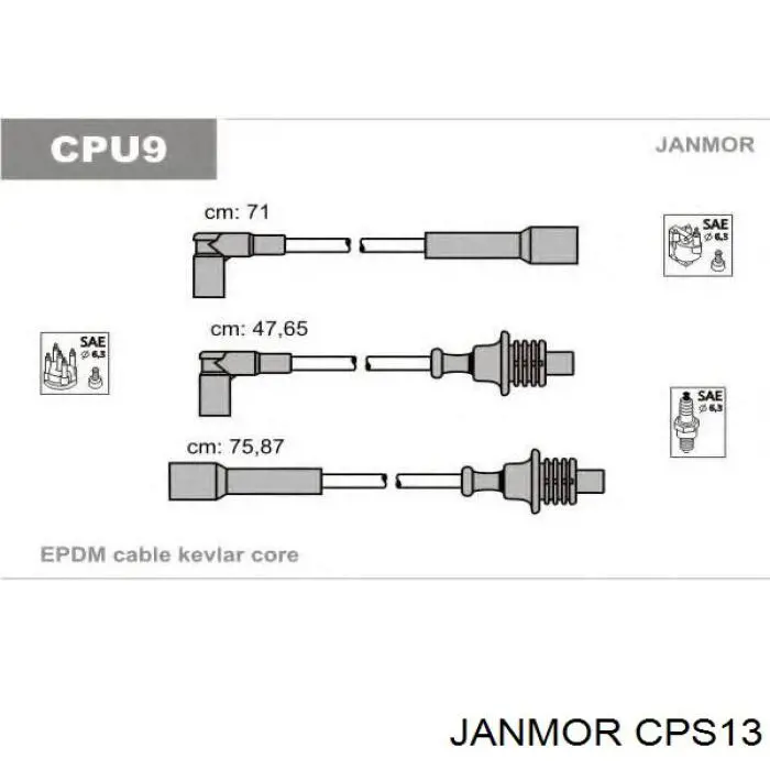 CPS13 Janmor Провода высоковольтные