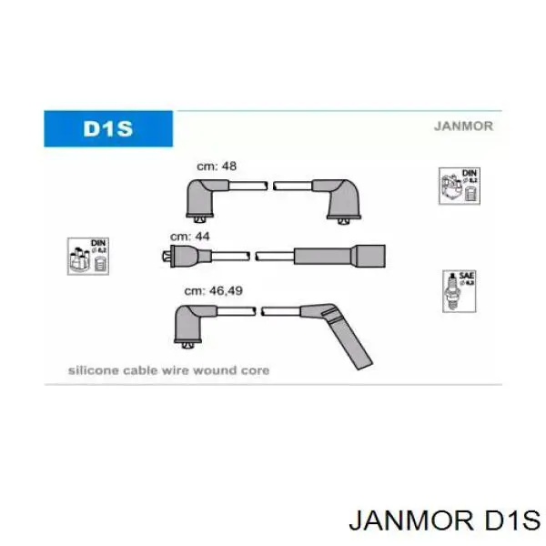 D1S Janmor высоковольтные провода