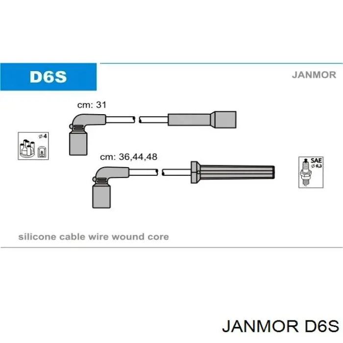 D6S Janmor высоковольтные провода