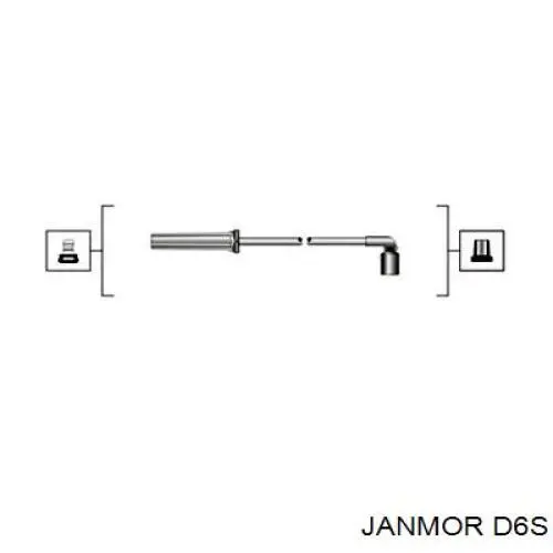 Провода зажигания Janmor D6S цена, от 16.15 USD
