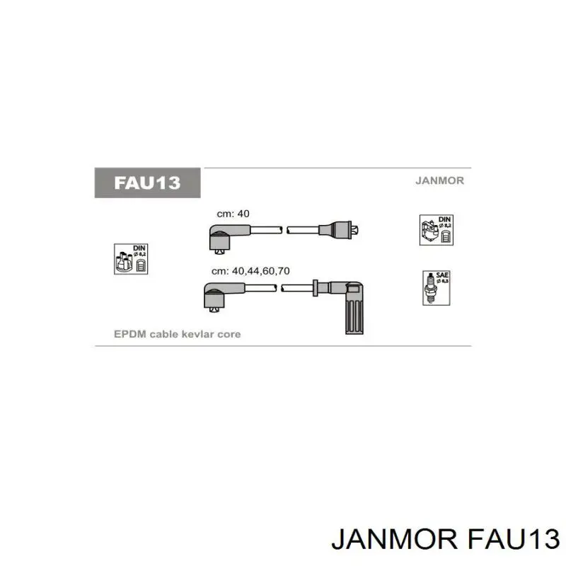 Высоковольтные провода FAU13 Janmor