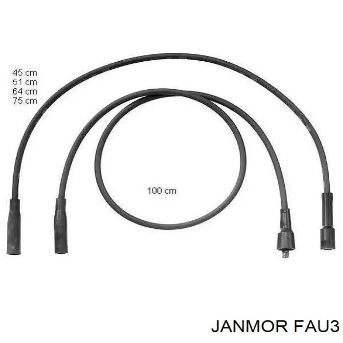 Провода зажигания Janmor FAU3 цена, от 13.84 USD