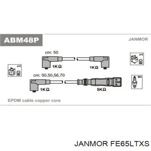 Свеча зажигания JANMOR FE65LTXS