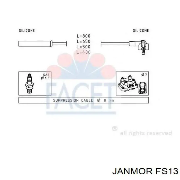 FS13 Janmor высоковольтные провода