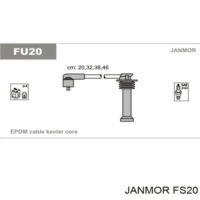 Купить FS20 Janmor Провода высокого напряжения