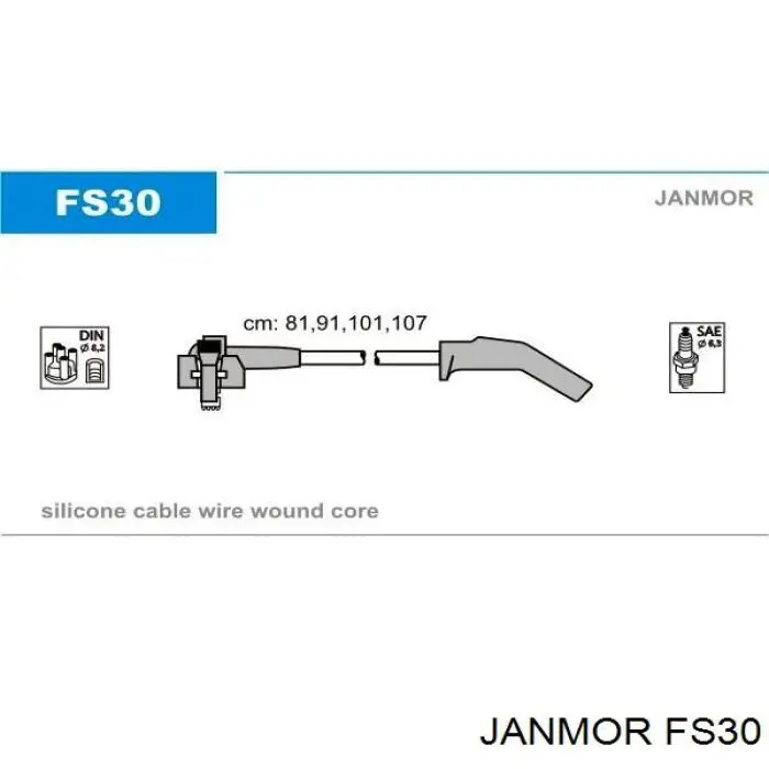 Высоковольтные провода FS30 Janmor