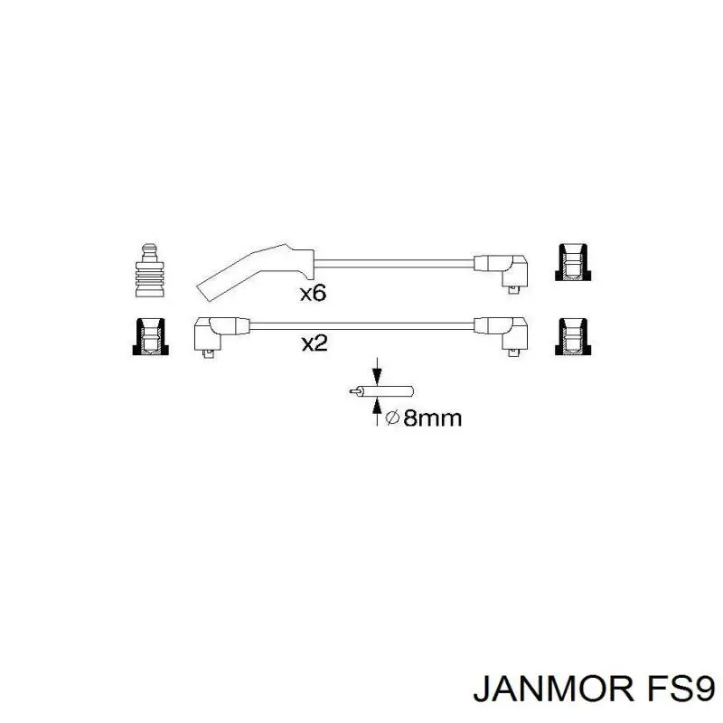 FS9 Janmor высоковольтные провода