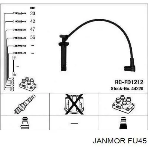 Высоковольтные провода FU45 Janmor