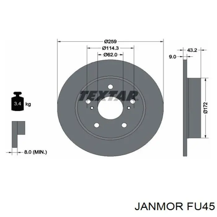 Провода зажигания Janmor FU45 цена, от 54.12 USD