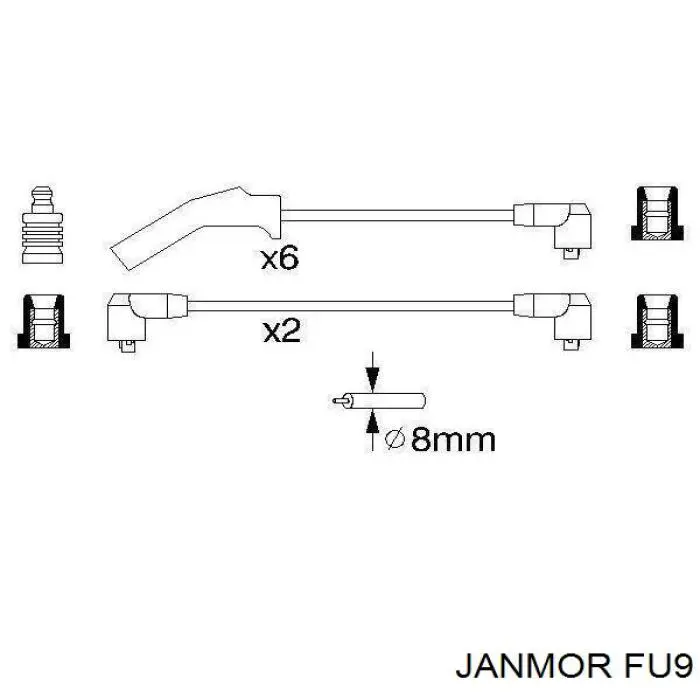 FU9 Janmor высоковольтные провода