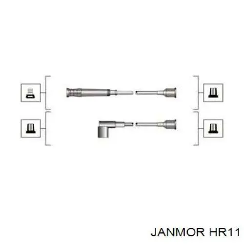 Провода высоковольтные, комплект Janmor HR11