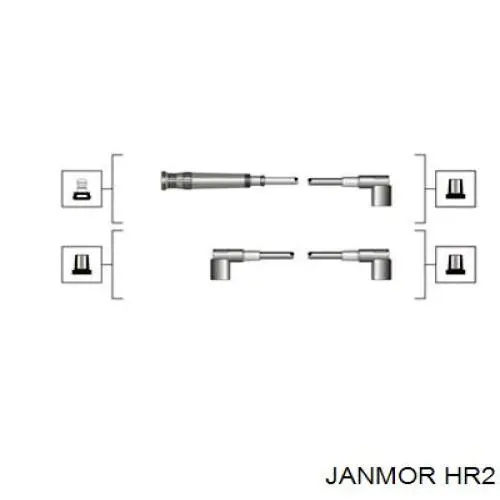 Высоковольтные провода HR2 Janmor