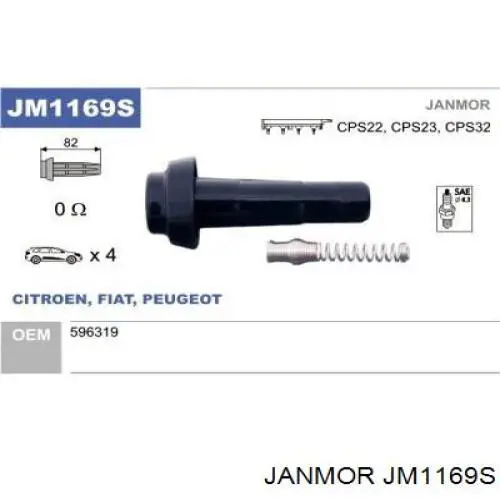 Terminal de la bujía de encendido JM1169S Janmor