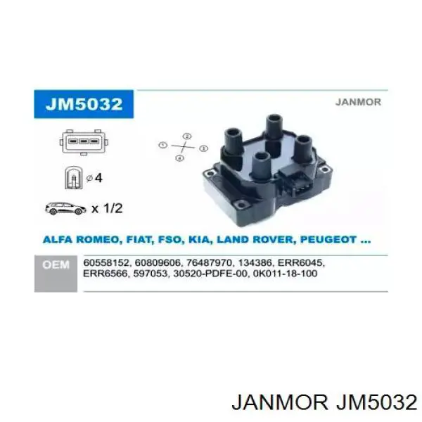 JM5032 Janmor катушка