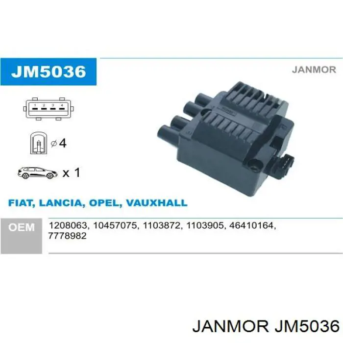 JM5036 Janmor катушка