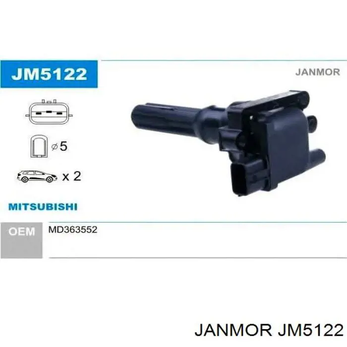 JM5122 Janmor катушка