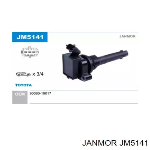 Катушка зажигания JM5141 Janmor