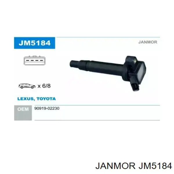 Катушка зажигания JM5184 Janmor