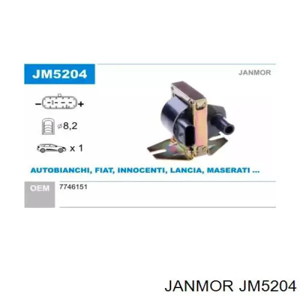 JM5204 Janmor катушка