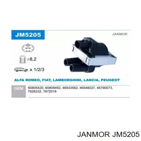 JM5205 Janmor катушка