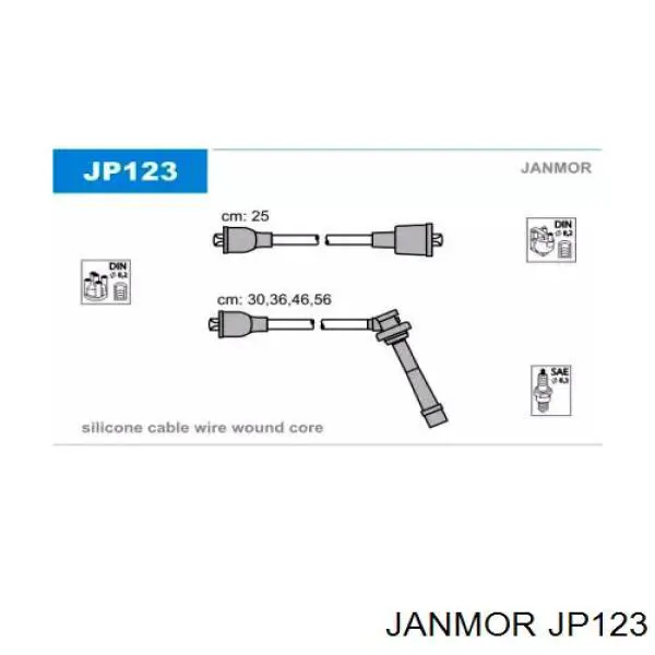 Высоковольтные провода JP123 Janmor