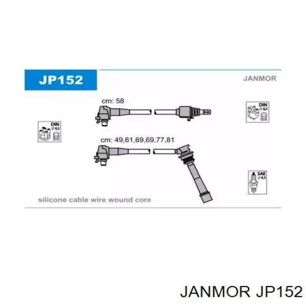 JP152 Janmor высоковольтные провода