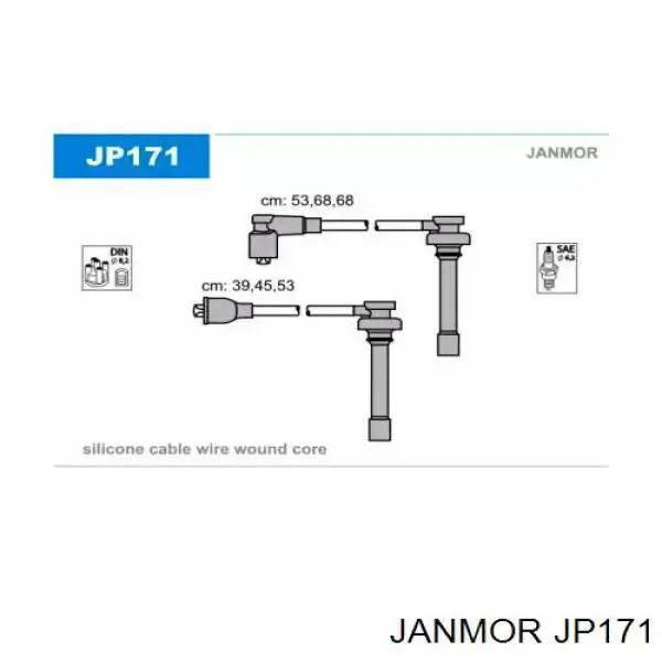 Провода зажигания Janmor JP171 цена, от 31.44 USD