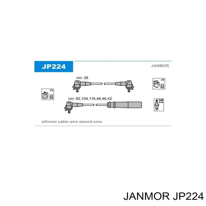 Высоковольтные провода JP224 Janmor