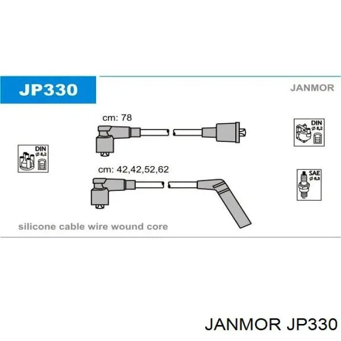 JP330 Janmor высоковольтные провода