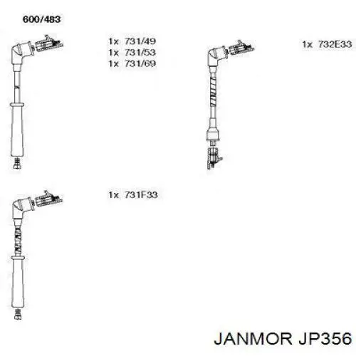 JP356 Janmor Провода высоковольтные