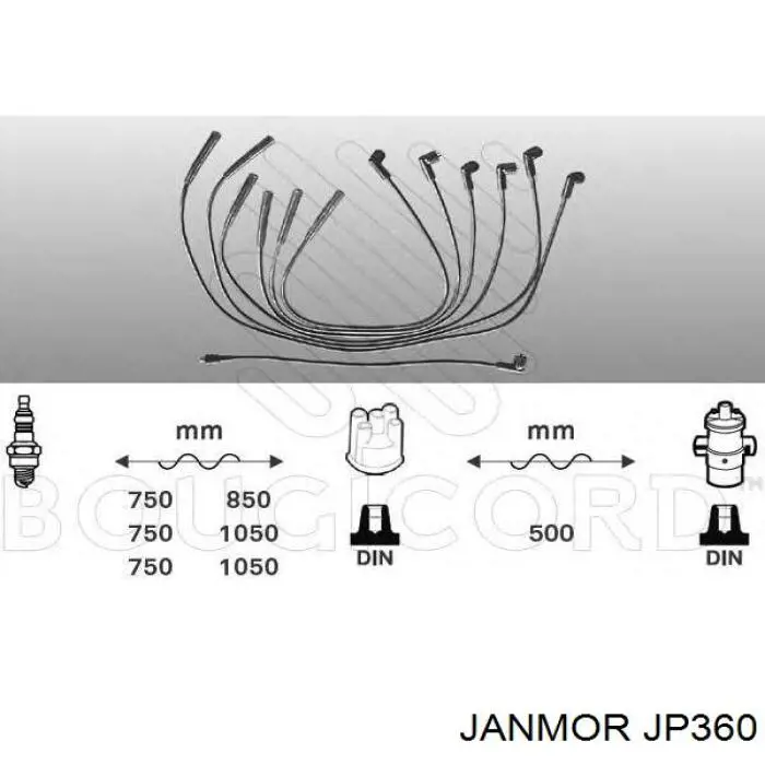 Купить JP360 Janmor Провода высокого напряжения