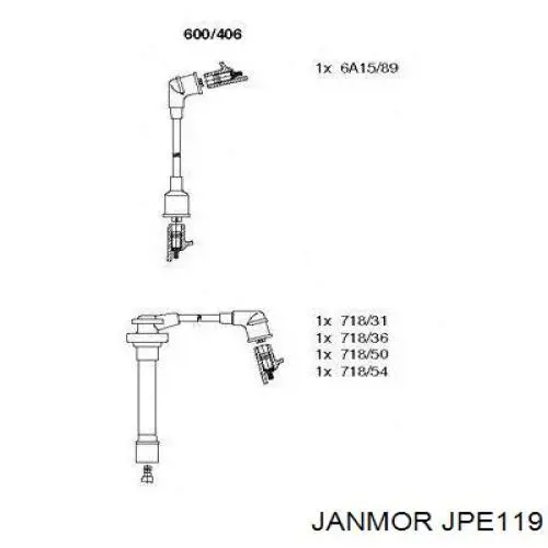 JPE119 Janmor Провода высоковольтные