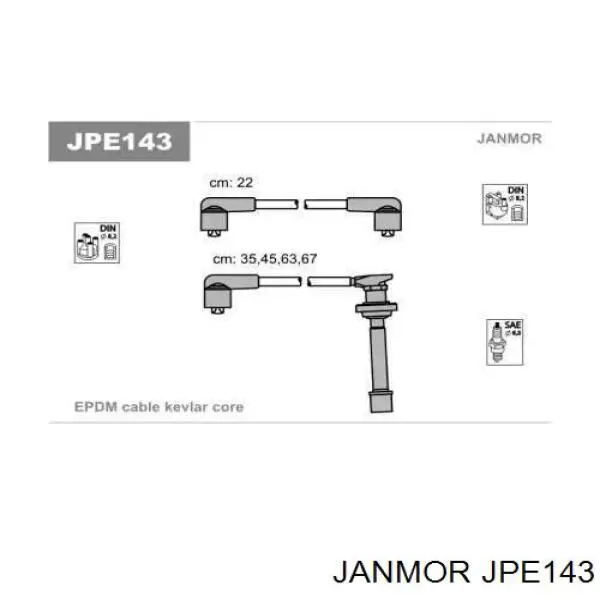 JPE143 Janmor высоковольтные провода