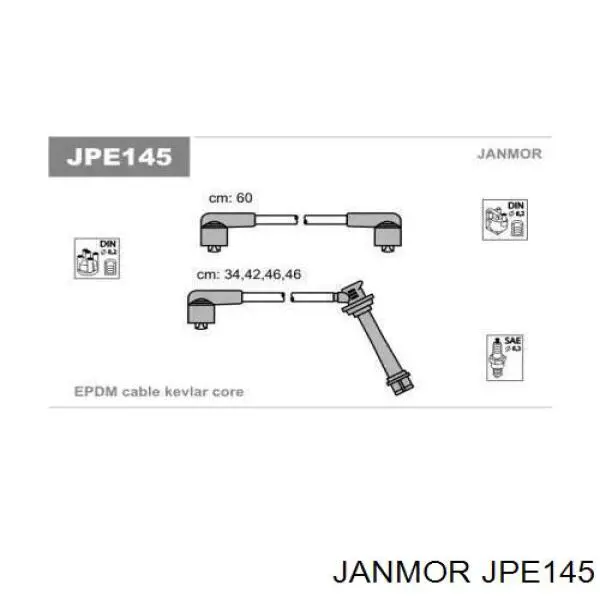 JPE145 Janmor высоковольтные провода