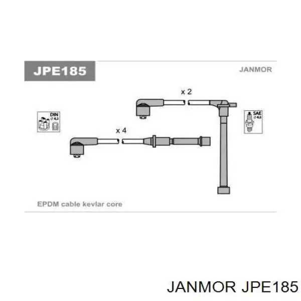 Высоковольтные провода JPE185 Janmor