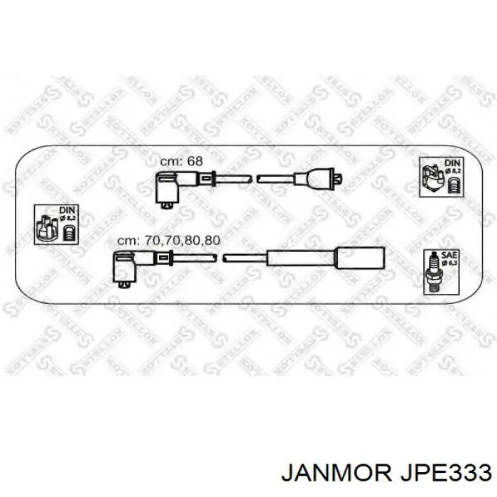 Высоковольтные провода JPE333 Janmor
