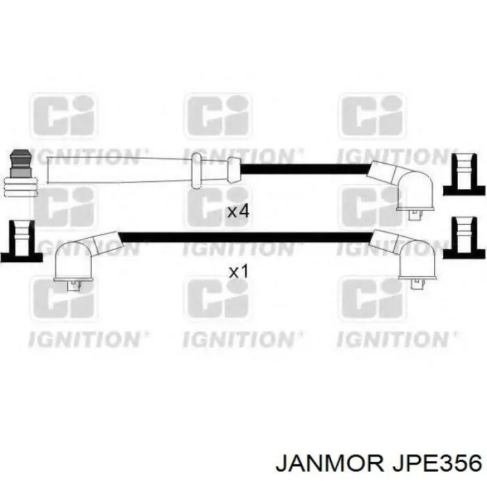 Высоковольтные провода JPE356 Janmor