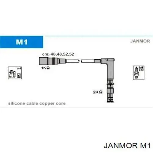 M1 Janmor высоковольтные провода