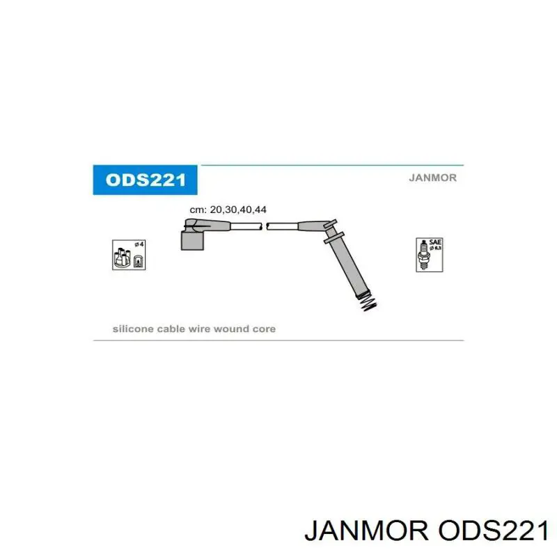 Провода зажигания Janmor ODS221 цена, от 17.79 USD
